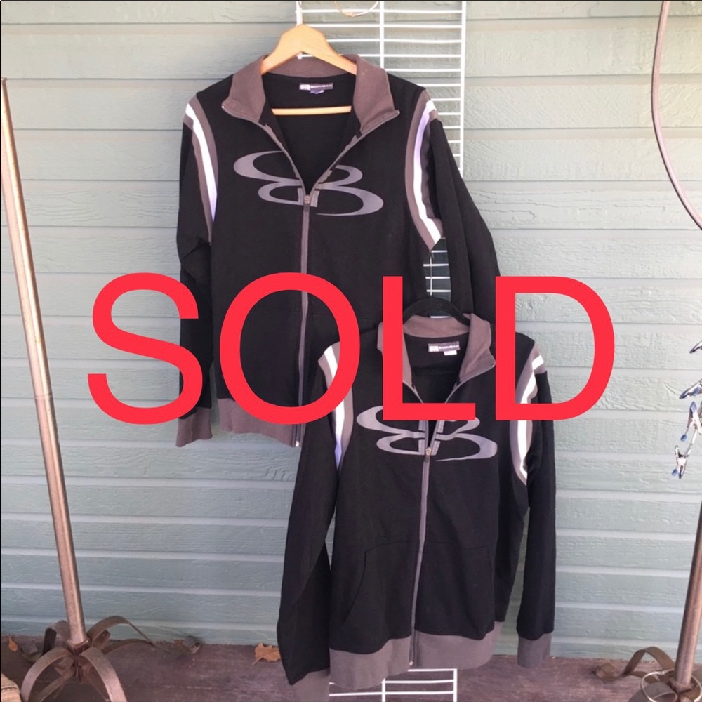💕***SOLD***Matching Boombah front zip up jackets